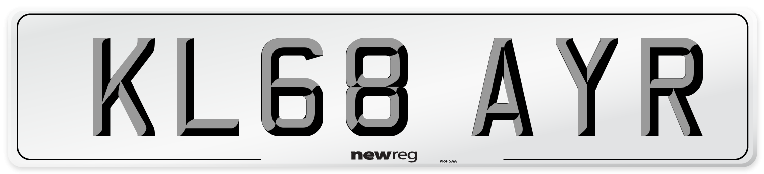KL68 AYR Number Plate from New Reg